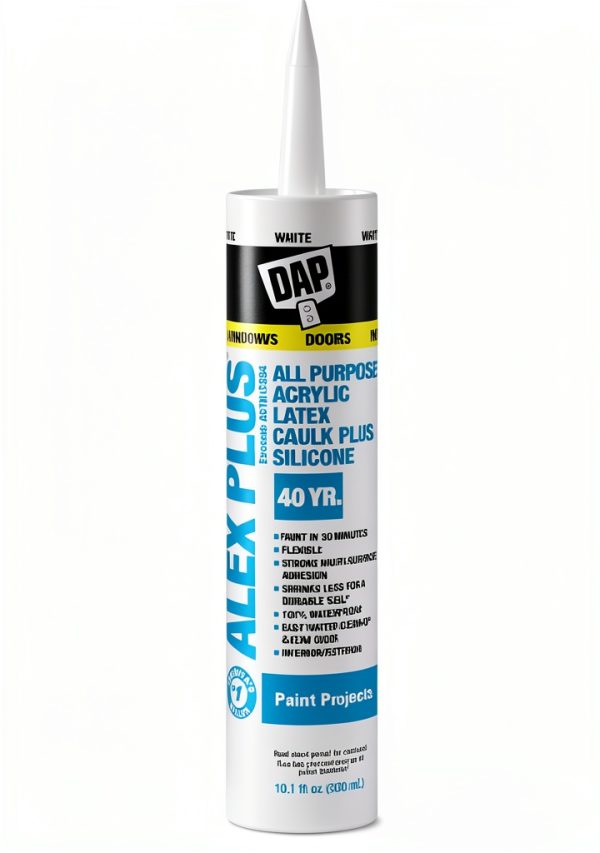 DAP ALEX PLUS Acrylic Latex Caulk Silicone Waterproof-1