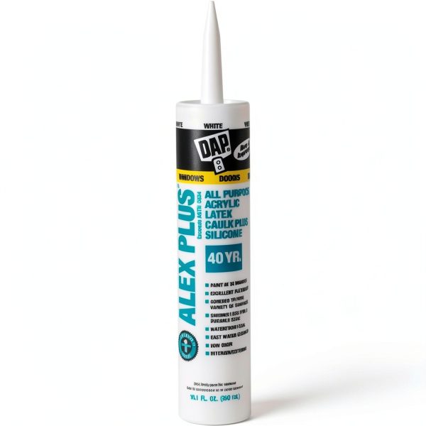 DAP Alex Plus Acrylic Latex Caulk Paintable Waterproof Seal-0