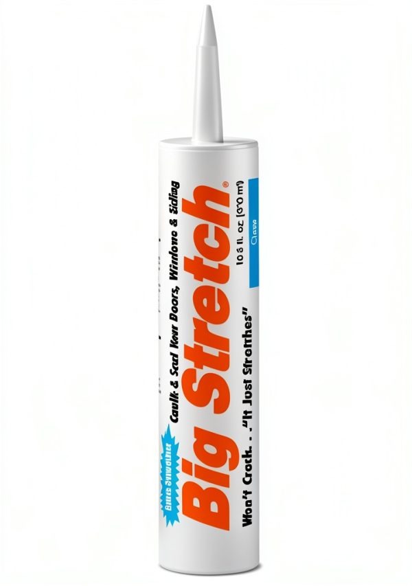 Sashco Clear Acrylic Caulk Big Stretch 10.5 oz-1