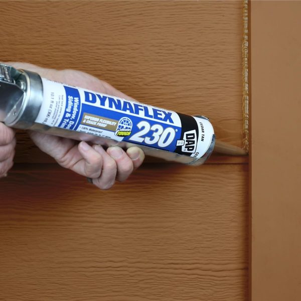 DAP Dynaflex 230 Brown Sealant Waterproof Paintable Latex-6