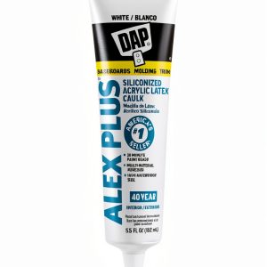 Alex Plus White Caulk Siliconized Acrylic Waterproof Seal-0