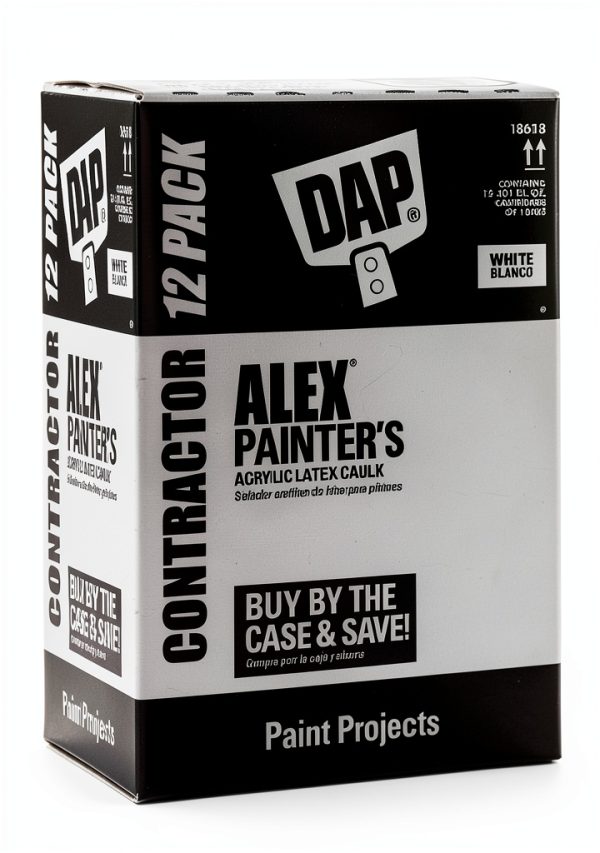Acrylic Latex Caulk DAP White Tube Indoor Outdoor-0