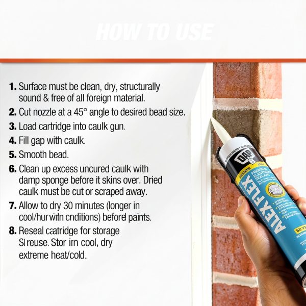 DAP Alex Flex Caulk Siliconized Acrylic Paintable Waterproof-2