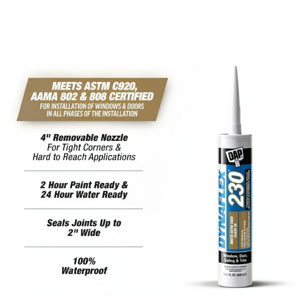 DAP Dynaflex 230 Pro Black Sealant Waterproof Flexible-1