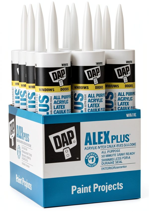DAP Acrylic Latex Silicone Caulk Waterproof Paintable-0