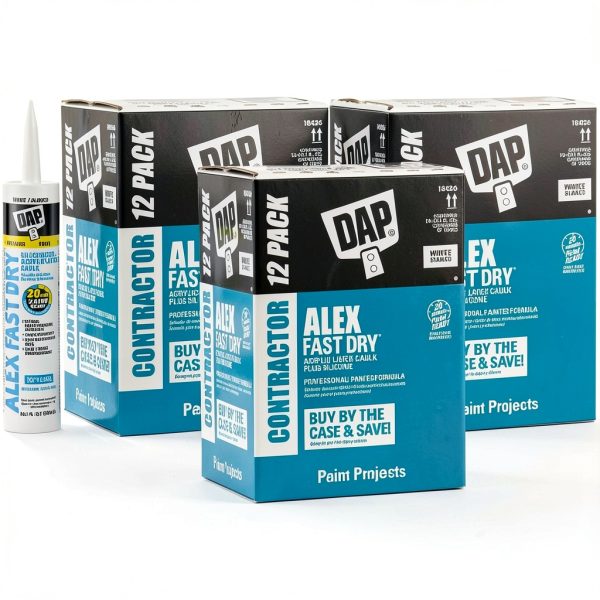 Dap Latex Caulk Paintable Waterproof Seal Flexibility-0