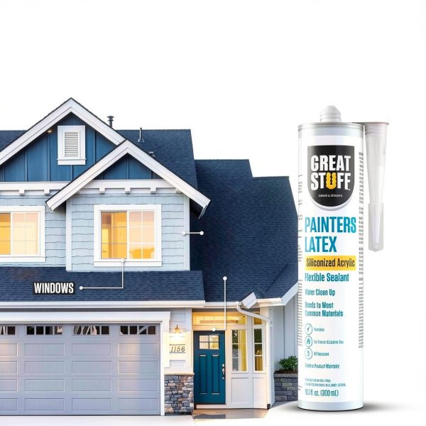 National Adhesive Latex Caulk Sealant Waterproof Durable-4