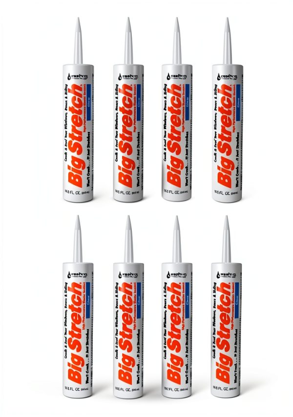 Sashco Clear Acrylic Caulk Big Stretch 10.5 oz-0