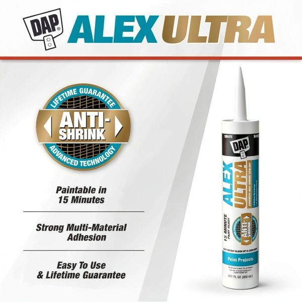 DAP Paintable Caulk Waterproof Seal Interior Exterior-1
