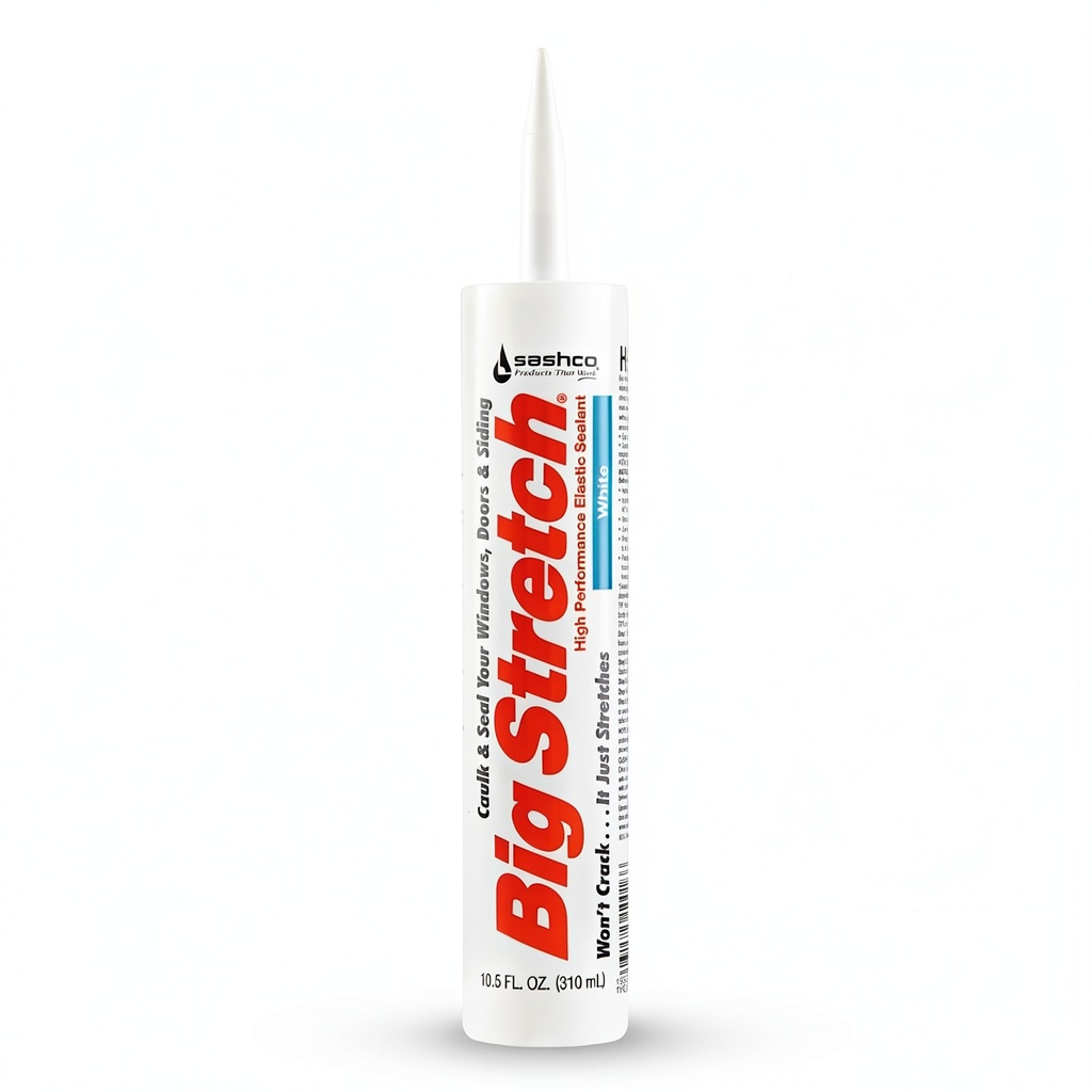 Applying Sashco Big Stretch Caulk to a window frame