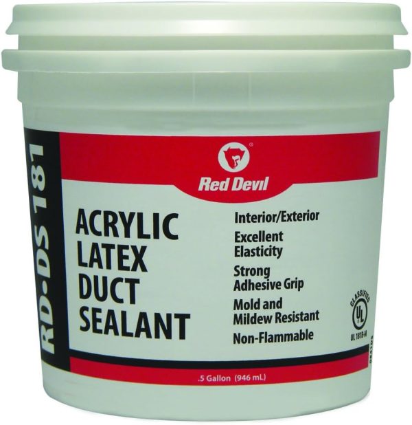 Red Devil Acrylic Latex Caulk Gray Metal Sealant 1/2 Gallon-0
