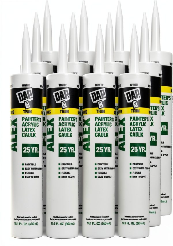 DAP Clear Silicone Caulk Waterproof Paintable 25 Year-1
