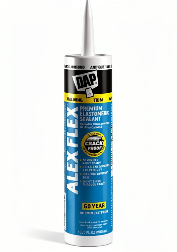 DAP Alex Flex Caulk Siliconized Acrylic Paintable Waterproof-0