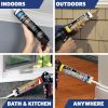 White Lightning Quick Dry Caulk All Purpose Adhesive White-3