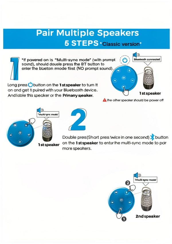 Outdoor Bluetooth Speaker QUEQIMU Waterproof-8