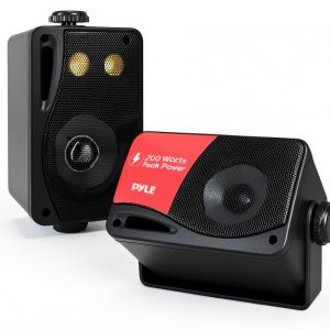 PLMR24B Outdoor Waterproof Wall-Mount Speaker 200W ABS Black-0