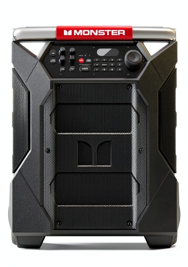 Monster Rockin' Roller Bluetooth Speaker Black 200W Waterproof-1