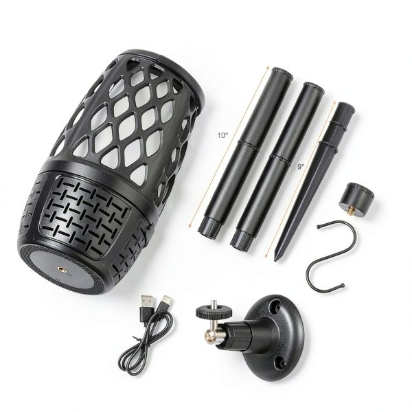 Ulinkbee Outdoor Bluetooth Speakers 4 Pack 10W LED Flame Waterproof-8