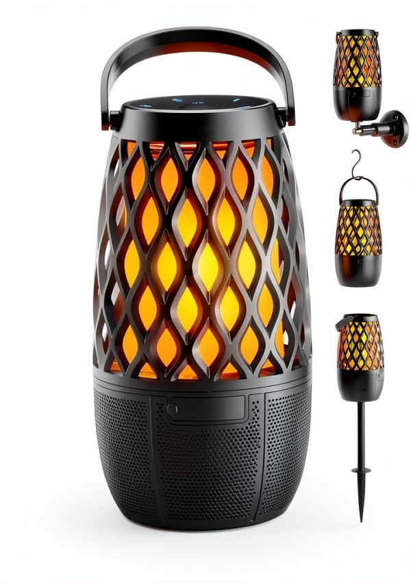 BolaButty Torch Light Bluetooth Speaker 2-Pack Black Waterproof-0
