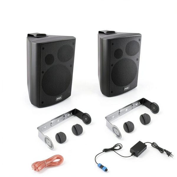 Bluetooth Outdoor Speaker PDWR62BTBK Marine Grade Black 6.5 Inch-1