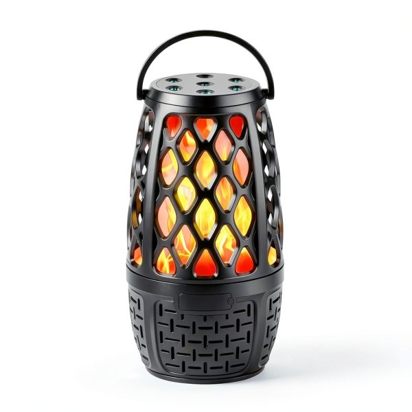 Ulinkbee Outdoor Bluetooth Speakers 4 Pack 10W LED Flame Waterproof-5