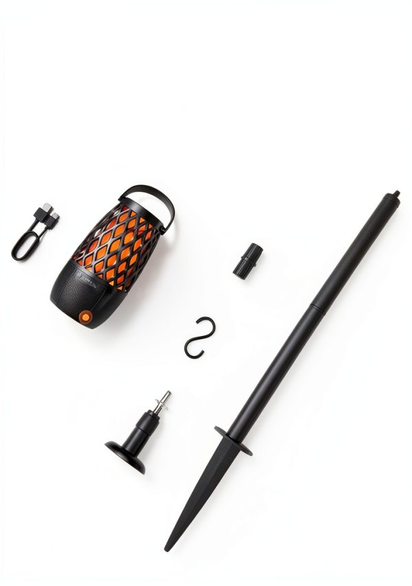 BolaButty Torch Light Bluetooth Speaker 2-Pack Black Waterproof-1