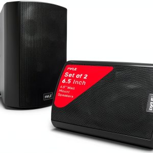 Bluetooth Outdoor Speaker PDWR62BTBK Marine Grade Black 6.5 Inch-0