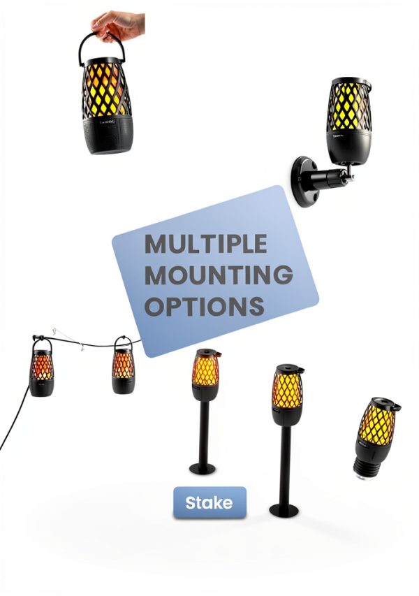 BolaButty Torch Light Bluetooth Speaker 2-Pack Black Waterproof-5