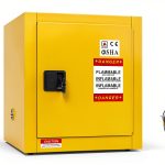 Flammable Storage Cabinet BUTISOW 4 Gal Steel Lockable Double‑Wall-0