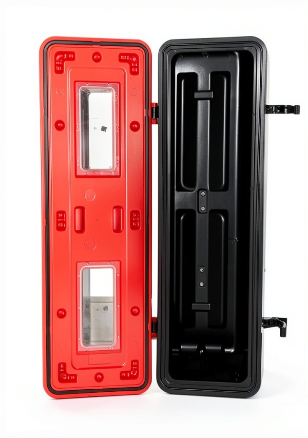 VICTORY Fire Extinguisher Cabinet Plastic Fire Extinguisher Box Red Cabinet for 10lb 20lb Extinguisher Wall Mount-3