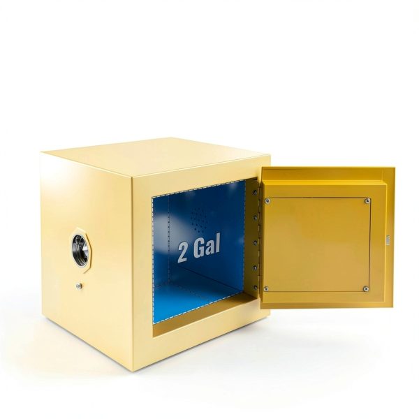 7.5L Fireproof Chemical Safety Cabinet, Flammable Liquid Storage Box Industrial Hazardous Goods Locker Explosion-Resistant Steel Container for Lab Factory Hospital Workshop-1