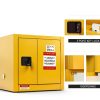 Flammable Storage Cabinet BUTISOW 4 Gal Steel Lockable Double‑Wall-4