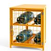 Propane Tank Storage Box Pohadr Cabinet Yellow 4 Cylinder-3