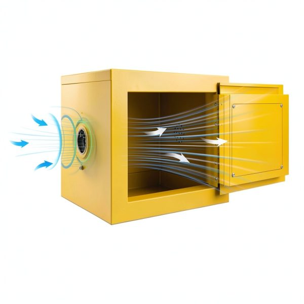 7.5L Fireproof Chemical Safety Cabinet, Flammable Liquid Storage Box Industrial Hazardous Goods Locker Explosion-Resistant Steel Container for Lab Factory Hospital Workshop-4