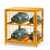 Propane Tank Storage Box Pohadr Cabinet Yellow 4 Cylinder-5