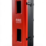 VICTORY Fire Extinguisher Cabinet Plastic Fire Extinguisher Box Red Cabinet for 10lb 20lb Extinguisher Wall Mount-0