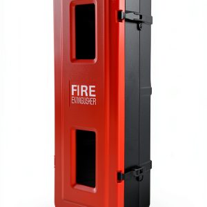 VICTORY Fire Extinguisher Cabinet Plastic Fire Extinguisher Box Red Cabinet for 10lb 20lb Extinguisher Wall Mount-0