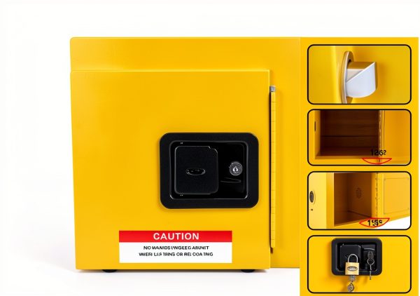 Flammable Cabinet 13x13x13 Galvanized Steel Mini Storage by VoTwoofv-4