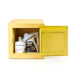 7.5L Fireproof Chemical Safety Cabinet, Flammable Liquid Storage Box Industrial Hazardous Goods Locker Explosion-Resistant Steel Container for Lab Factory Hospital Workshop-0