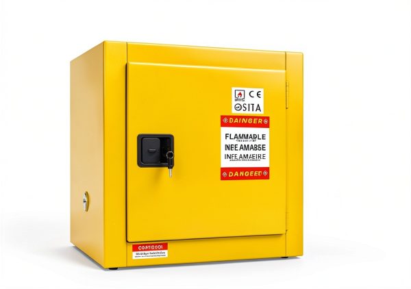Flammable Storage Cabinet BUTISOW 4 Gal Steel Lockable Double‑Wall-3
