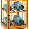 Propane Tank Storage Box Pohadr Cabinet Yellow 4 Cylinder-0