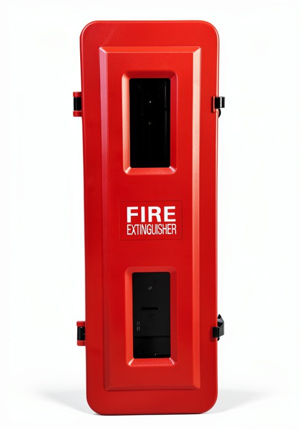 VICTORY Fire Extinguisher Cabinet Plastic Fire Extinguisher Box Red Cabinet for 10lb 20lb Extinguisher Wall Mount-1