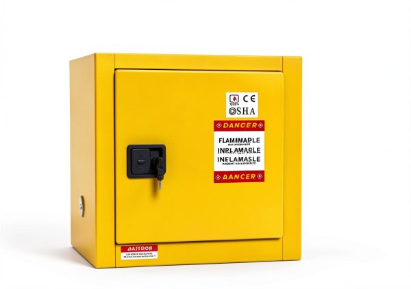 Flammable Storage Cabinet BUTISOW 4 Gal Steel Lockable Double‑Wall-6