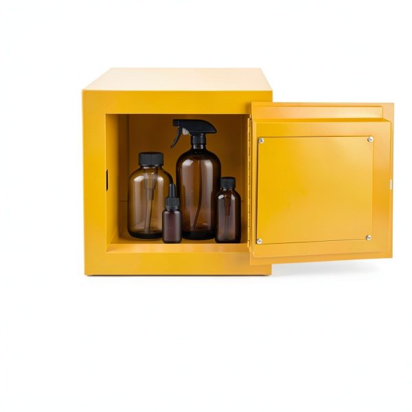 7.5L Fireproof Chemical Safety Cabinet, Flammable Liquid Storage Box Industrial Hazardous Goods Locker Explosion-Resistant Steel Container for Lab Factory Hospital Workshop-5