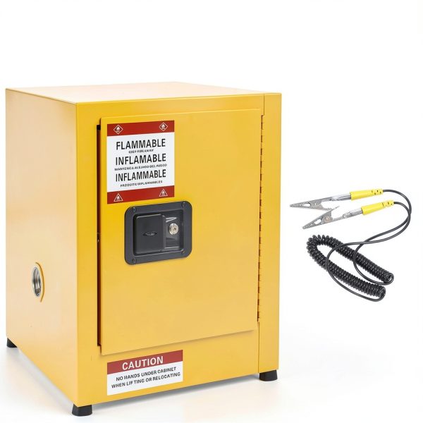 Galvanized Steel Safety Cabinet MERXENG 17x17x18 FireResist Leakproof-1