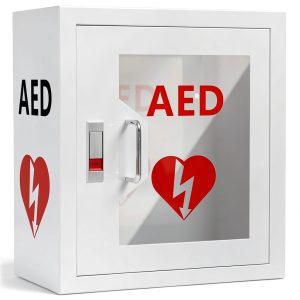 AED Cabinet NLShan Wall-Mounted Steel with Snap Lock 14.2x7.8x15.7in-0