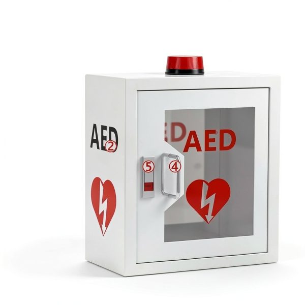 Wall-Mounted AED Cabinet NLShan Steel Storage with Alarm-1