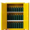 Flammable Cabinet KAER 30 Gallon Yellow Storage with Adjustable Shelf-8