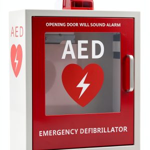 AED Defibrillator Cabinet Blulu Wall‑Mounted with Alarm Window White-0