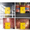 Flammable Cabinet KAER 30 Gallon Yellow Storage with Adjustable Shelf-5